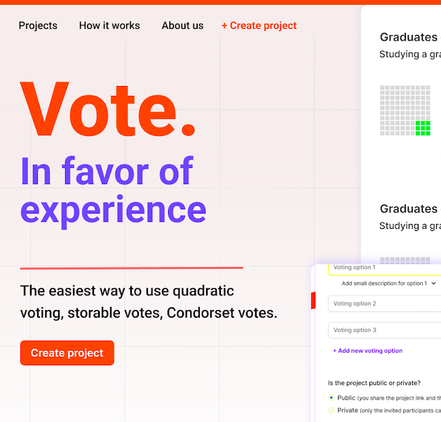 Vinish Garg shares an experience of the role of content design and content strategy in designing a voting app—this is the landing page for internal reference.